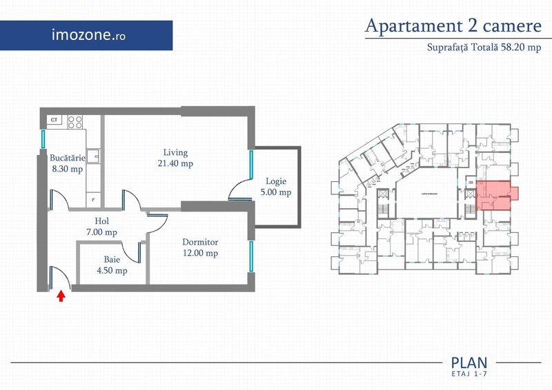 2 Camere, FINALIZAT | 58.2 mp | Bloc Nou | Metrou Preciziei, Comision 0%